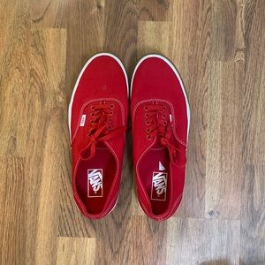 Authentic men’s red vans